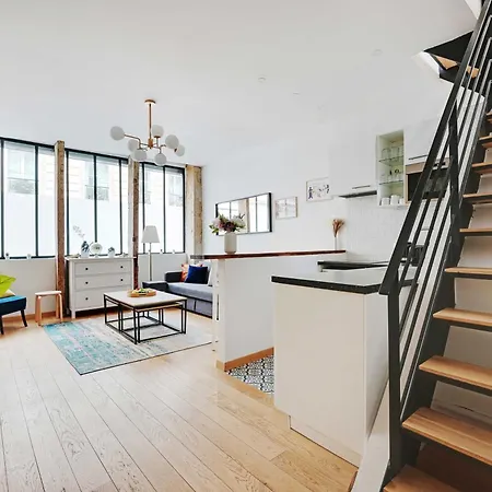 Apartamento Duplex Pour 6 A Republique Confort Et Centralite París